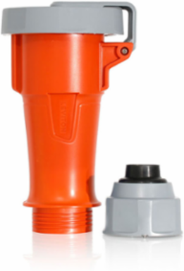 LEV Series 20A IEC Pin & Sleeve Connector, Watertight, 125/250V, IP66/IP69K