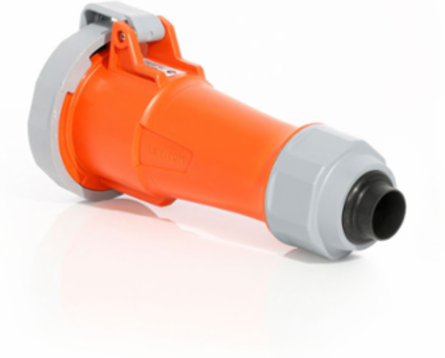 LEV Series 20A IEC Pin & Sleeve Connector, Watertight, 125/250V, IP66/IP69K