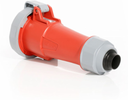 LEV Series 20A IEC Pin & Sleeve Connector, 480V, IP66/IP67/IP68/IP69K, Screwless Clamp
