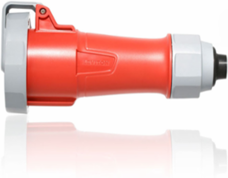 LEV Series 20A IEC Pin & Sleeve Connector, 480V, IP66/IP67/IP68/IP69K, Screwless Clamp