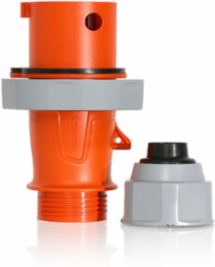 LEV Series 20 Amp Pin & Sleeve Plug, 125/250 Volt, Screwless Clamp Assembly