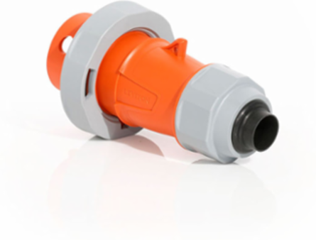 LEV Series 20 Amp Pin & Sleeve Plug, 125/250 Volt, Screwless Clamp Assembly