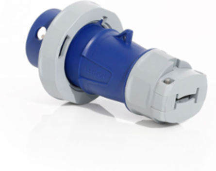 LEV Series IEC Pin & Sleeve Plug, 16/20A, 250V, 3-Phase, IP66/IP69K