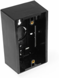 Surface-Mount Back Box 1-Gang, 1.89 Inch Depth, Black, RoHS Compliant