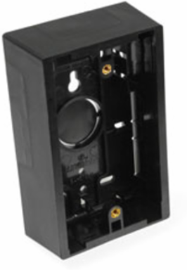 Surface-Mount Back Box Single-Gang 1.45 Inch Depth Black