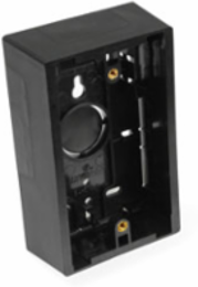 Surface-Mount Back Box Single-Gang 1.45 Inch Depth Black