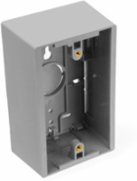 Surface-Mount Back Box Single-Gang 1.89 Inch Depth Gray