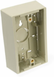 Surface-Mount Back Box, Single-Gang, 1.45 Inch Depth, Ivory