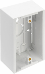 Surface-Mount Back Box, Single-Gang, 1.89 Inch Depth, White