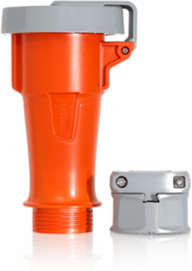 30 Amp Watertight IEC Pin & Sleeve Connector, 125/250 Volt, IP66/IP67/IP68/IP69K