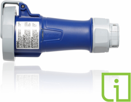 LEV Series 30 Amp IEC Pin & Sleeve Connector, 250 Volt, Industrial Grade, IP66/IP67/IP68/IP69K