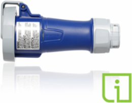 LEV Series 30 Amp IEC Pin & Sleeve Connector, 250 Volt, Industrial Grade, IP66/IP67/IP68/IP69K