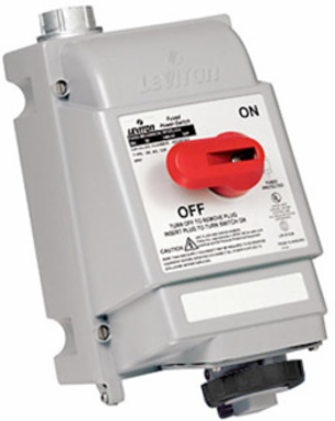 30 Amp 600 Volt 3-Phase Mechanical Interlock Receptacle, IP67 Watertight