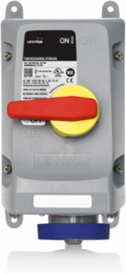 LEV Series 30 Amp 240 Volt Fused Mechanical Interlock, IP66/IP67/IP68/IP69K