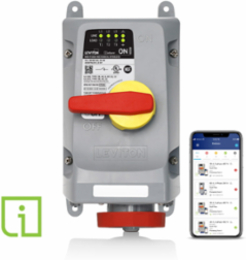30 Amp Mechanical Interlock, 480 Volt, Wi-Fi Enabled, IP66/IP69K, LEV Series