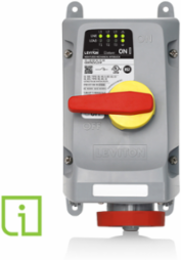 30 Amp Mechanical Interlock, 480 Volt, 3-Phase, IP66/IP67/IP68, Red