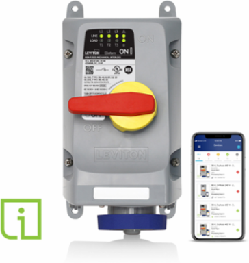 30 Amp Mechanical Interlock, 240 Volt, 3-Phase, IP66/IP67/IP68/IP69K, Wi-Fi Enabled