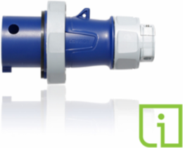 LEV Series IEC Pin & Sleeve Plug, 30 Amp, 250 Volt, 3-Phase, IP66/IP67/IP68/IP69K