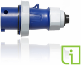 LEV Series 30 Amp, 250 Volt Pin & Sleeve Plug, 3-Phase, IP66/IP67/IP68/IP69K