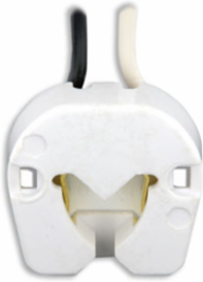 Medium Base Bi-Pin Fluorescent Lampholder with 9 Inch Wire Leads, 660W, White