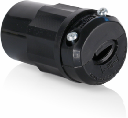 Industrial Locking Connector 15 Amp, 250 Volt, NEMA L6-15R, Black