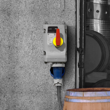 LEV Series 60A IEC Pin & Sleeve Mechanical Interlock, 125/250V, IP66/IP69K