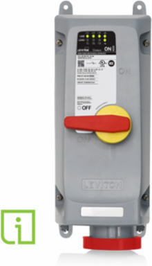 60 Amp Mechanical Interlock, 480 Volt, 3-Phase, IP66/IP67/IP68/IP69K, Red