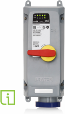 60 Amp Mechanical Interlock, 240 Volt, 3-Phase, IP66, 20 HP