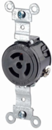 Industrial Grade Single Locking Receptacle, 15 Amp, 277 Volt, NEMA L7-15R