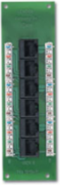 Cat 5e Voice & Data Expansion Board, 6 Ports, 0.685 Inch Depth, UL Listed