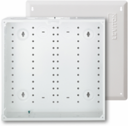 14 Inch Structured Media Enclosure, Metal, White, Accommodates Full-Width Modules