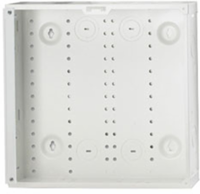 14 Inch Structured Media Enclosure, Metal, White, Supports Voice/Data/Video