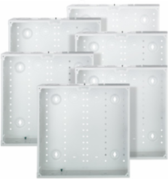 14" STRUCTURED MEDIA™ Enclosure, Enclosure Only, Metal, 6 Pack, White