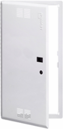28 Inch Premium Vented Hinged Door, 18-Gauge Steel, White
