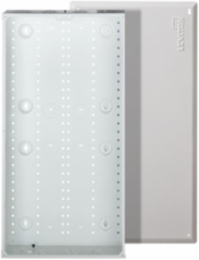28 Inch Structured Media Enclosure, Metal, White, 18 Gauge Steel, Max. Module Capacity 8