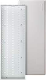 42 Inch Structured Media Enclosure, Metal, White, Powder-Coated with 12 Module Capacity