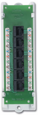 Cat 5e Voice & Data Expansion Module, 6-Port, 2.132 Inch Width