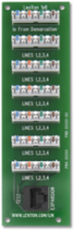 1 x 6 Bridged Telephone Expansion Board, 4-Line to 6 Locations, 1.75 Inch Width, 5.75 Inch Height