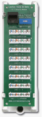 Telephone Security Module for 4 Lines to 7 Locations, 2.132 Inch Width, 6.568 Inch Height