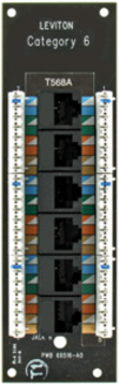 Category 6 Voice & Data Expansion Board with 6 Ports, RoHS Compliant, Taiwan