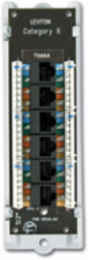 Category 6 Voice & Data Module with ABS Bracket, 6 Data Ports