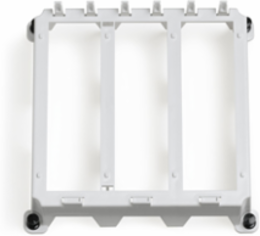 Half Width Mounting Bracket for 3 Data & Phone Boards, ABS Plastic
