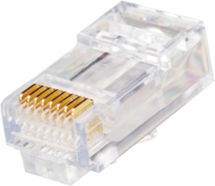 EZ-RJ45 Cat 6 Connector Plug with Clear Housing and Crimp Tool