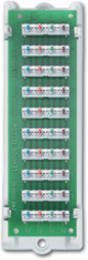 1x9 Bridged Telephone Module with ABS Bracket for 4 Line, 9 Outlet Connectivity