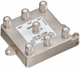 6-Way 2GHz Passive Video Splitter, 75 Ohm with Surge Protection