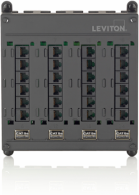 Twist & Mount Patch Panel, 24 Cat 5e Ports, Compact Design