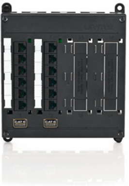 Twist & Mount Patch Panel, 12 Cat 6 Ports, Compact Design