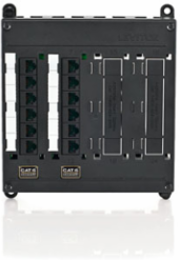 Twist & Mount Patch Panel, 12 Cat 6 Ports, Compact Design