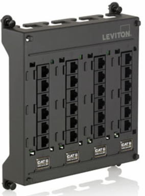 Compact Twist & Mount Patch Panel, 24 Cat 6 Ports, Commercial-Grade