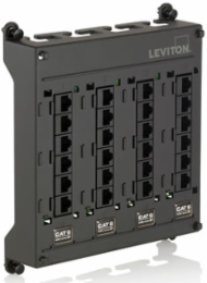 Compact Twist & Mount Patch Panel, 24 Cat 6 Ports, Commercial-Grade